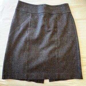 Banana Republic Wool Pencil Skirt Size 6 Gray Lined Classic Corporate Stretch